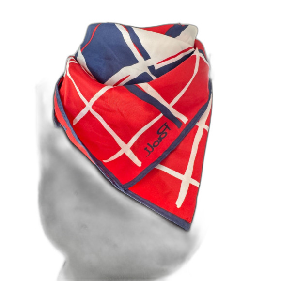 Vintage Scarf Bundle Lot of 7 | Silk & Poly | 50s 60s 70s Designer Prints - Picture 7 of 8